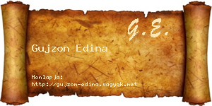 Gujzon Edina névjegykártya